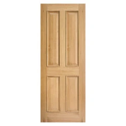 Regency 4-Panel RM2S Unfinished Internal Oak Door