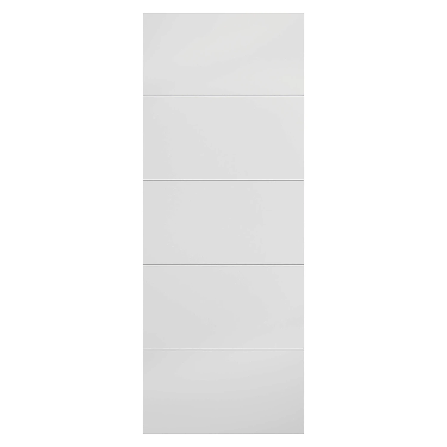 Horizontal Four Line Primed Internal Door White 1 Horizontal Four Line Primed Internal Door White