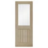 Belize 1-Light Pre-Finished Glazed Internal Door Light Grey