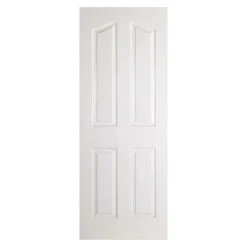 Mayfair Textured 4-Panel Composite Primed Internal Door White