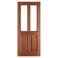 Derby 2-Light Unglazed Hardwood M&T External Door