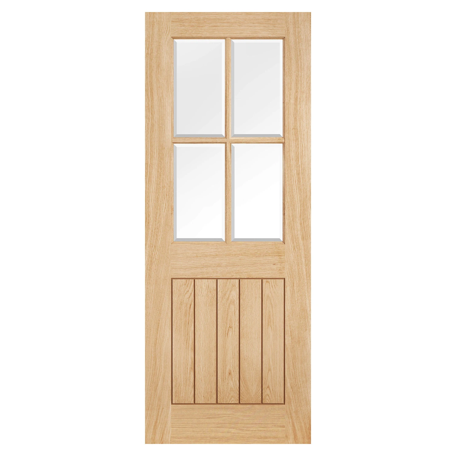 Belize 4-Light Unfinished Clear Glazed Internal Oak Door 1 Belize 4-Light Unfinished Clear Glazed Internal Oak Door