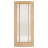 Lincoln 3-Light Unfinished Frosted Glazed Internal Oak Door