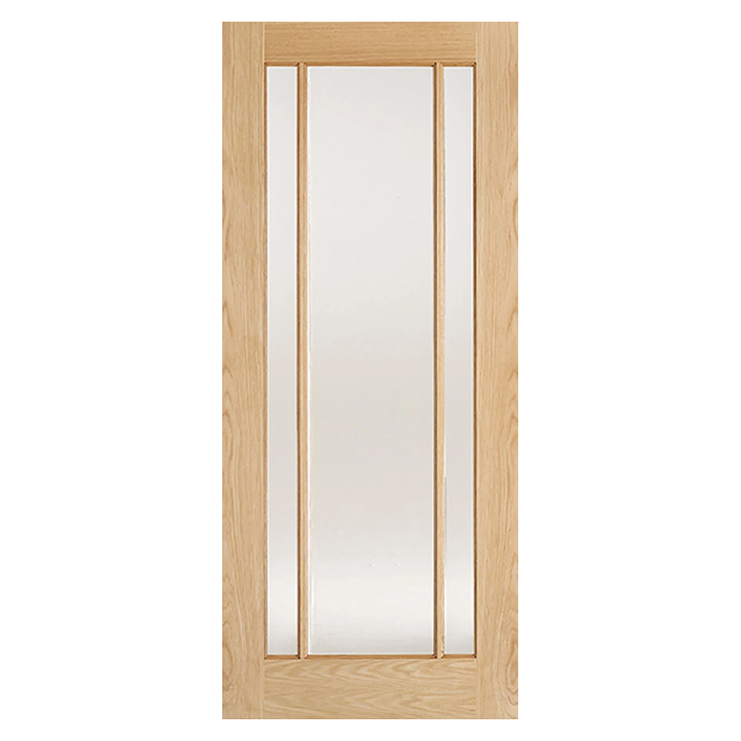 Lincoln 3-Light Unfinished Frosted Glazed Internal Oak Door 1 Lincoln 3-Light Unfinished Frosted Glazed Internal Oak Door
