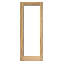 Pattern 10 1-Light Unfinished Clear Glazed Internal Oak Door