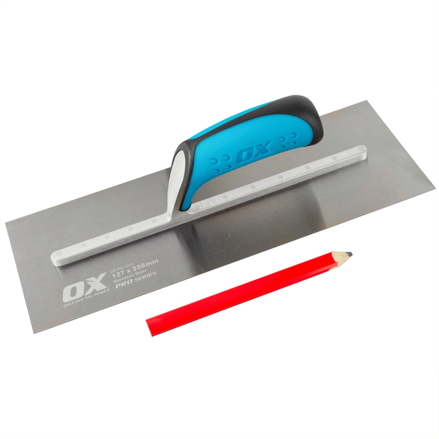 OX Pro Stainless Steel Plasterers Trowel 14" (127mm X 356mm) OX-P011014 2 OX Pro Stainless Steel Plasterers Trowel 14" (127mm X 356mm) OX-P011014 - Image 2