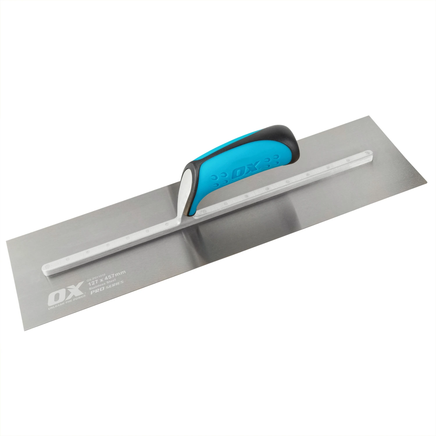 OX Pro Stainless Steel Plasterers Trowel 18" (127mm X 457mm) OX-P011018 1 OX Pro Stainless Steel Plasterers Trowel 18" (127mm X 457mm) OX-P011018