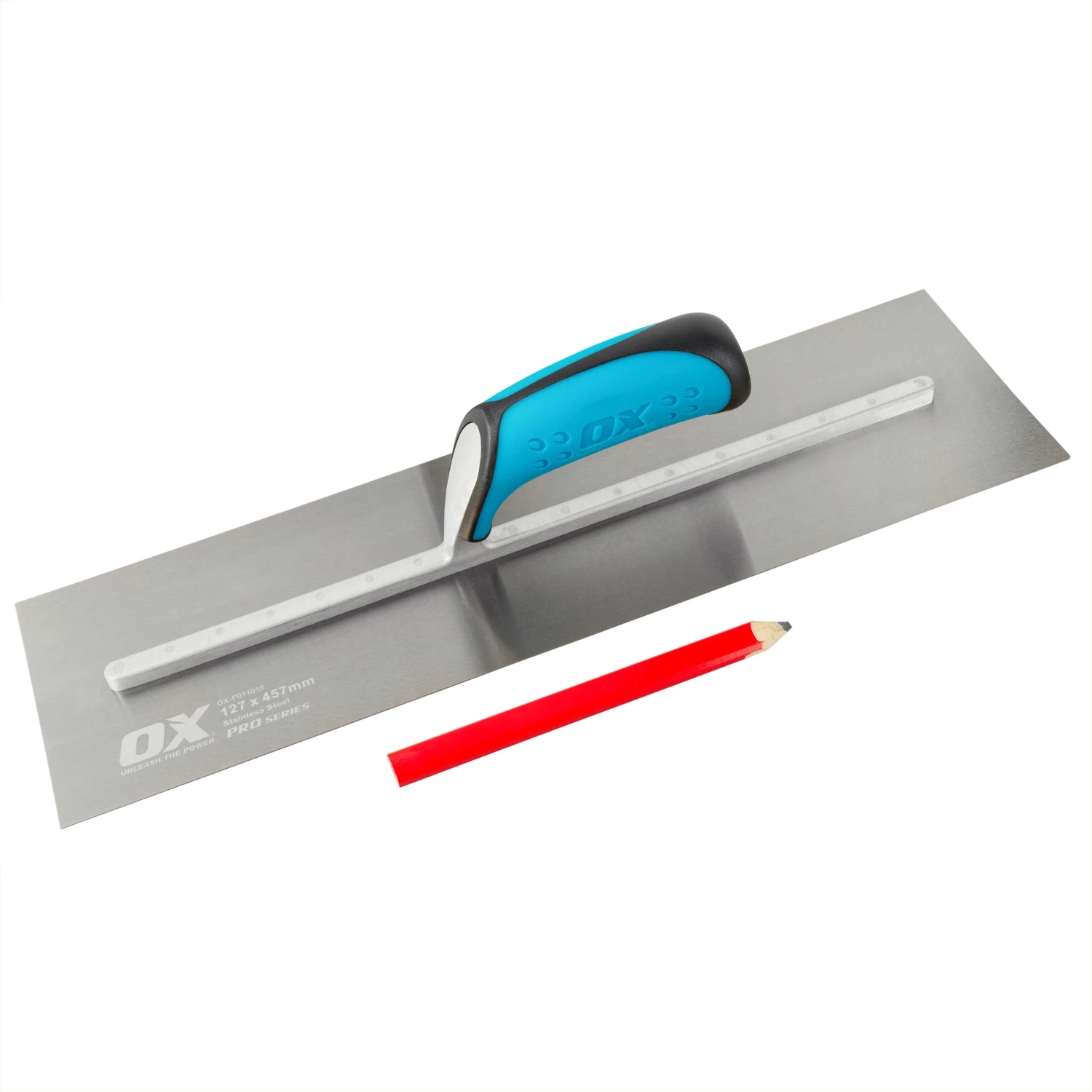 OX Pro Stainless Steel Plasterers Trowel 18" (127mm X 457mm) OX-P011018 2 OX Pro Stainless Steel Plasterers Trowel 18" (127mm X 457mm) OX-P011018 - Image 2