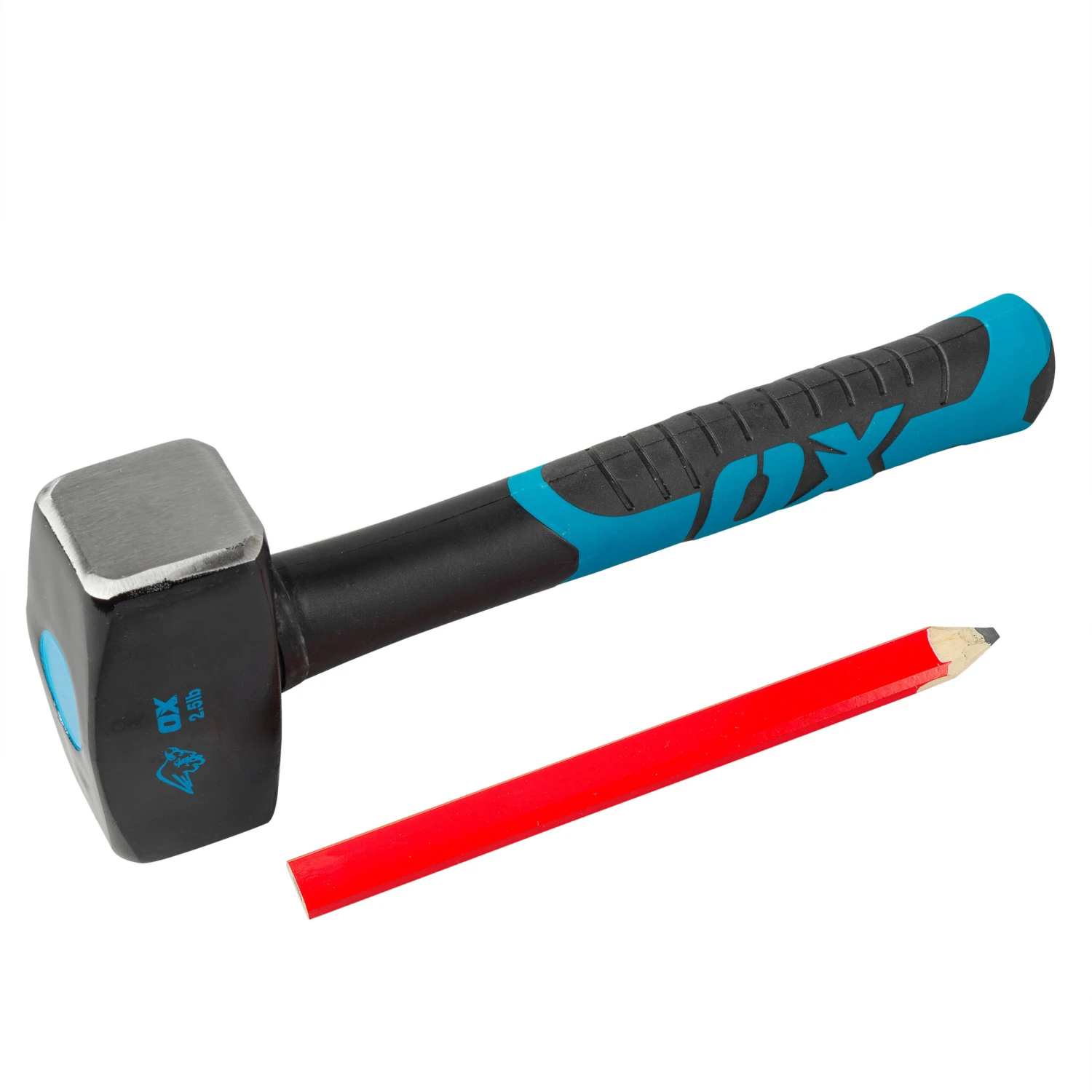 OX Trade Fibreglass Handle Club Hammer 2.5lb (1.1kg) OX-T081302 2 OX Trade Fibreglass Handle Club Hammer 2.5lb (1.1kg) OX-T081302 - Image 2