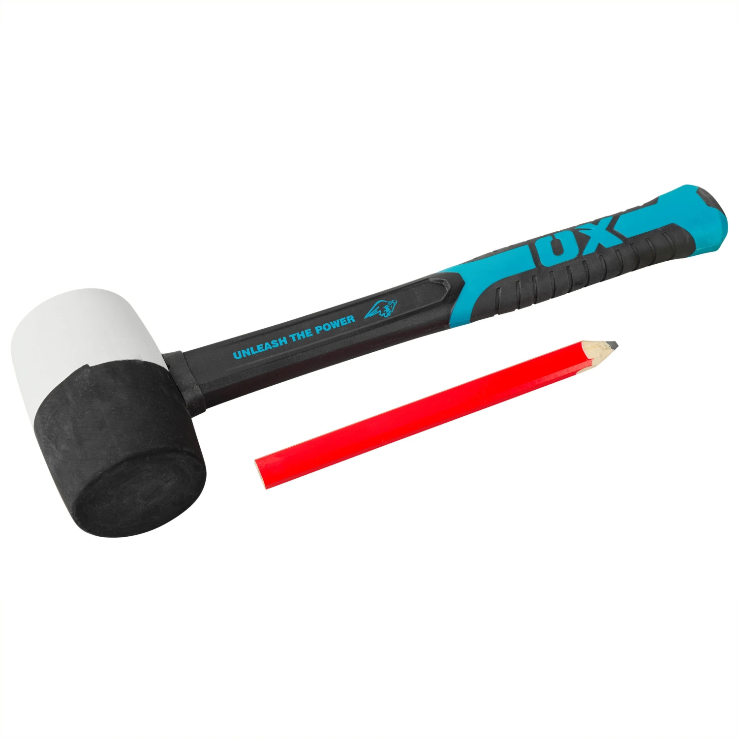 OX Trade Combination Rubber Mallet Dual Colour 16oz (450g) OX-T081916 2 OX Trade Combination Rubber Mallet Dual Colour 16oz (450g) OX-T081916 - Image 2