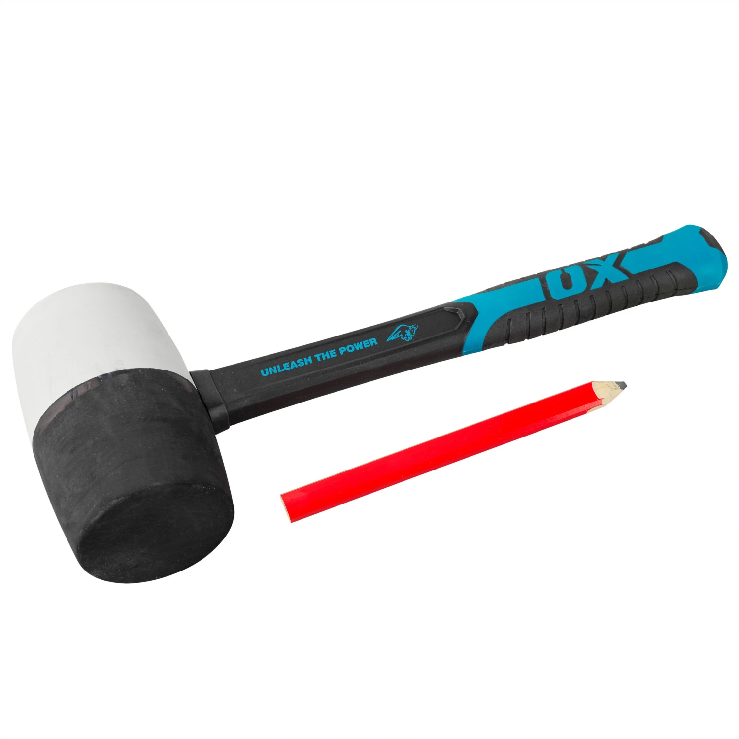 OX Trade Combination Rubber Mallet Dual Colour 32oz (907g) OX-T081932 2 OX Trade Combination Rubber Mallet Dual Colour 32oz (907g) OX-T081932 - Image 2