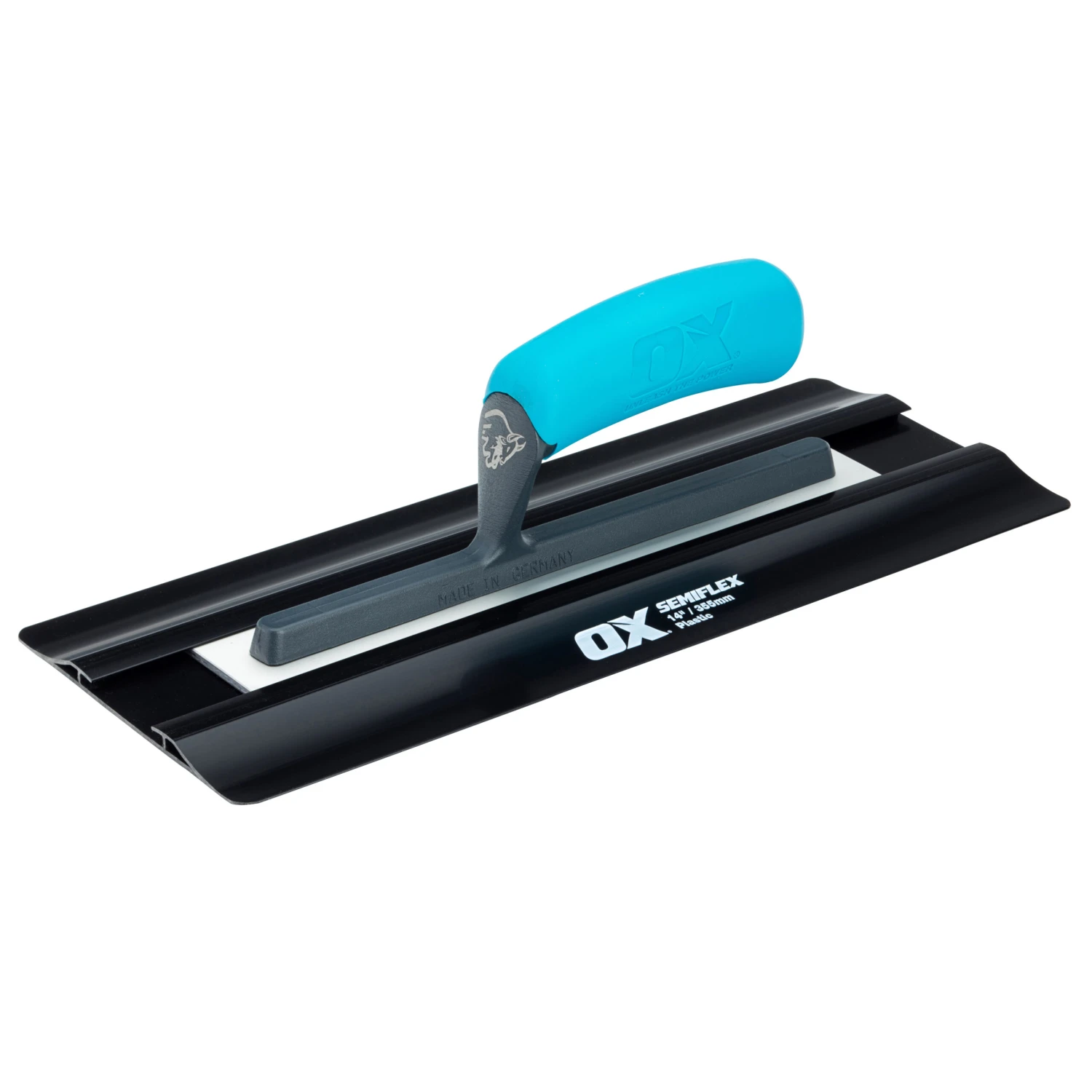 OX Pro Semiflex Plastering Finishing Trowel With Plastic Blade 14" (355mm X 138mm) OX-P532414 1 OX Pro Semiflex Plastering Finishing Trowel With Plastic Blade 14" (355mm X 138mm) OX-P532414