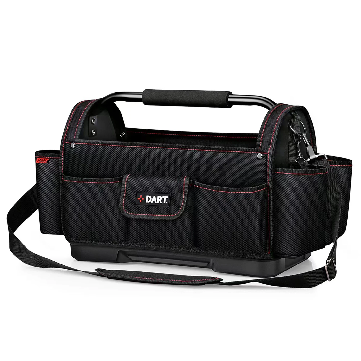 Dart Hard Base Open Tote Tool Bag Black 18" - DTGOTTB 1 Dart Hard Base Open Tote Tool Bag Black 18" - DTGOTTB