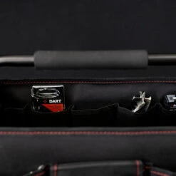 Dart Hard Base Open Tote Tool Bag Black 18" - DTGOTTB 9 Dart Hard Base Open Tote Tool Bag Black 18" - DTGOTTB -Home Furnishings Store tpda580 5 dart open tote tool bag dtgottb